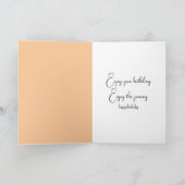 Geburtstag Ingwer Auto auf Tracks laufen Karte (Innenseite)