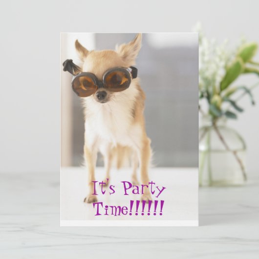 Geburtstag Invations Einladung (Stehend Vorderseite)