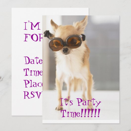 Geburtstag Invations Einladung (Vorne/Hinten)