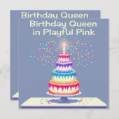 GEBURTSTAG INVITATONKARTE EINLADUNG (Vorne/Hinten)