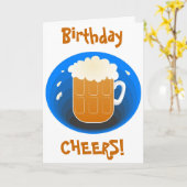 Geburtstag ist schön! karte (Gelbe Blume)