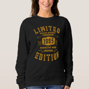 Geburtstag Jahr 1995 Gebrauchte Grunge Vintag Sweatshirt