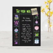 Geburtstag Jahr 1999 Fun Trivia Fakten Karte (Gelbe Blume)