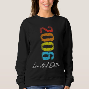 Geburtstag Jahr 2006 Gebrauchte Grunge Vintag Sweatshirt