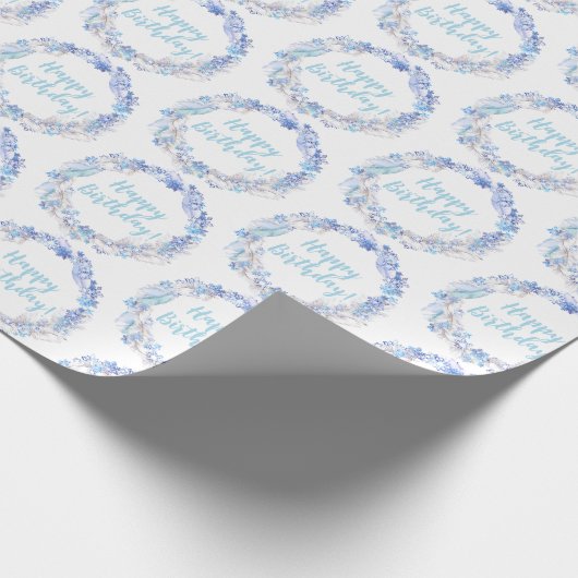 Geburtstag, jedes Alter gefroren Packpapier (Ecke)