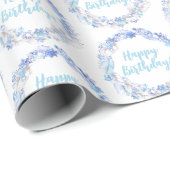 Geburtstag, jedes Alter gefroren Packpapier (Rolleneckpunkt)