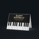 GEBURTSTAG, JEMAND SPEZIELL, Klavier-Tastatur Karte<br><div class="desc">IDEALE KARTE FÜR DIESEN PERSONWHO VEREHRT MUSIK,  BESONDERS DAS KLAVIER - ANMERKUNG:  Alle Entwürfe sind digital geschaffen worden,  um einen realtic Affekt zu geben.</div>