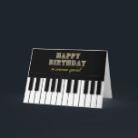 GEBURTSTAG, JEMAND SPEZIELL, Klavier-Tastatur Karte<br><div class="desc">IDEALE KARTE FÜR DIESEN PERSONWHO VEREHRT MUSIK,  BESONDERS DAS KLAVIER - ANMERKUNG:  Alle Entwürfe sind digital geschaffen worden,  um einen realtic Affekt zu geben.</div>
