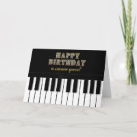 GEBURTSTAG, JEMAND SPEZIELL, Klavier-Tastatur