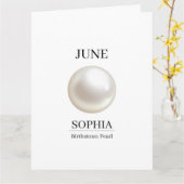 Geburtstag June Pearl Karte (Gelbe Blume)