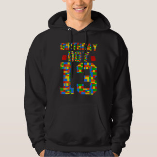 Geburtstag Junge 13 Brick Builder Blocks Master Bu Hoodie