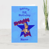 Geburtstag Junge Niedlich Dinosaur Geburtstag Karte (Vorderseite)