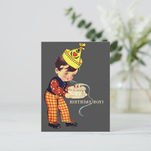 GEBURTSTAG Junge! | Postkarte (Stehend Vorderseite)