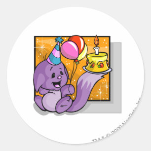 Geburtstag Kacheek Runder Aufkleber