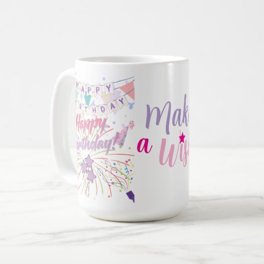 Geburtstag Kaffeetasse (Vorderseite Links)