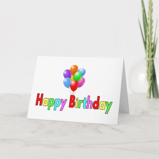 Geburtstag Karte (Vorderseite)