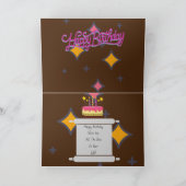 Geburtstag Karte (Innenseite)