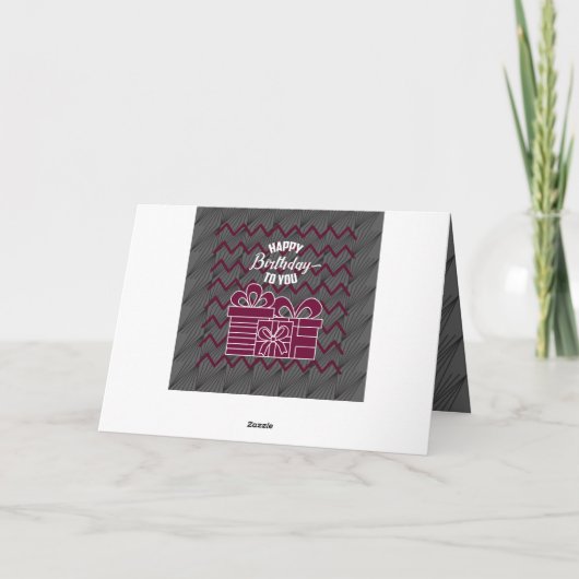 Geburtstag Karte (Rückseite)