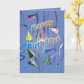 Geburtstag Karte (Gelbe Blume)