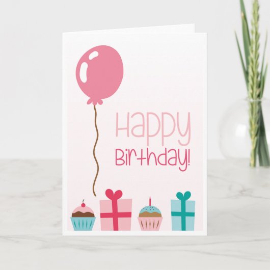 Geburtstag Karte (Vorderseite)