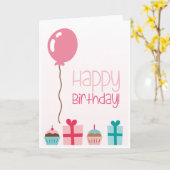 Geburtstag Karte (Gelbe Blume)