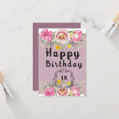 Geburtstag Karte (Vorderseite/Rückseite Beispiel)