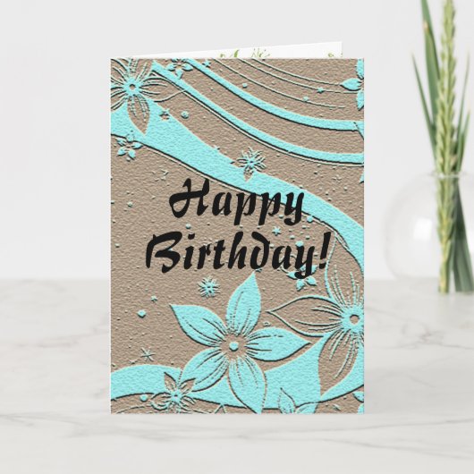 Geburtstag Karte (Vorderseite)