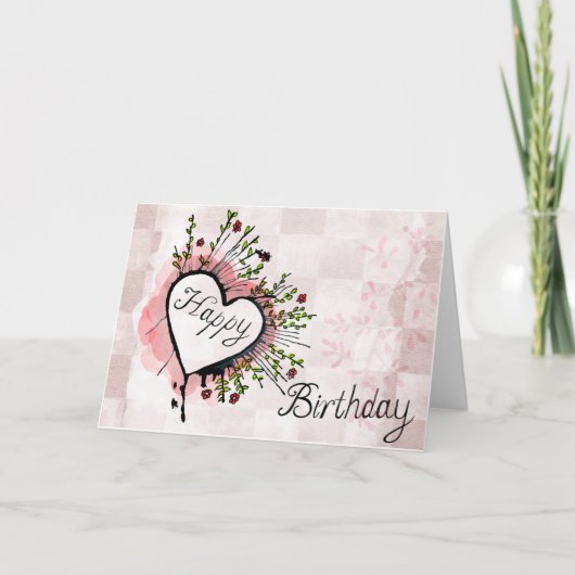 Geburtstag Karte (Vorderseite)
