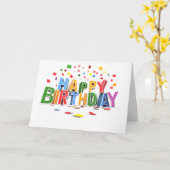 Geburtstag Karte (Gelbe Blume)