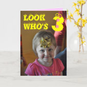 Geburtstag Karte (Gelbe Blume)