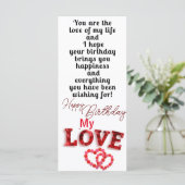 Geburtstag Karte (Stehend Vorderseite)