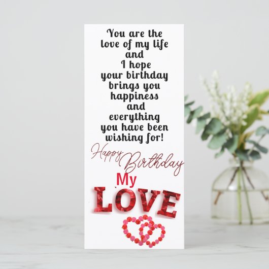 Geburtstag Karte (Stehend Vorderseite)