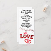 Geburtstag Karte (Vorderseite/Rückseite Beispiel)