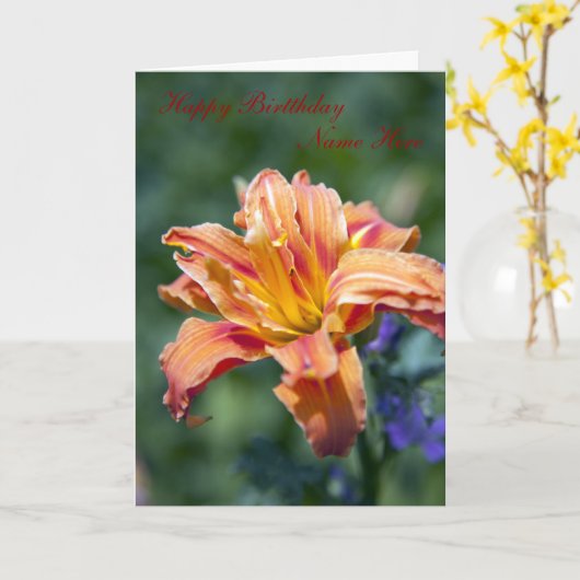 Geburtstag Karte (Gelbe Blume)