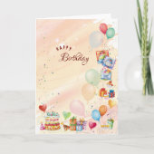 Geburtstag Karte (Vorderseite)