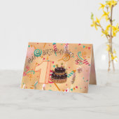 Geburtstag Karte (Gelbe Blume)