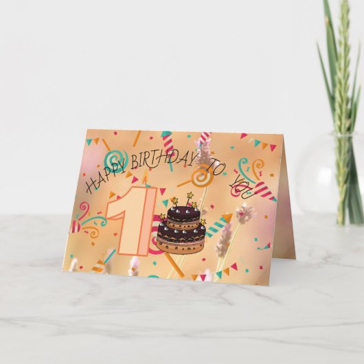 Geburtstag Karte (Vorderseite)