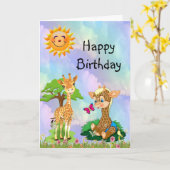 Geburtstag Karte (Gelbe Blume)