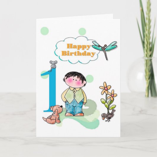Geburtstag Karte (Vorderseite)