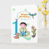 Geburtstag Karte (Gelbe Blume)