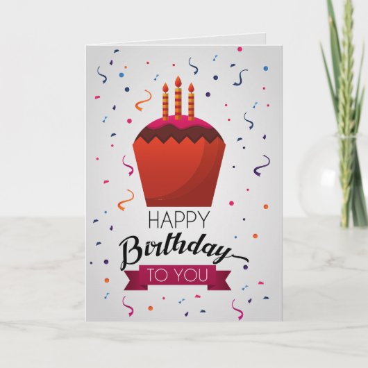 Geburtstag Karte (Vorderseite)