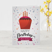 Geburtstag Karte (Gelbe Blume)