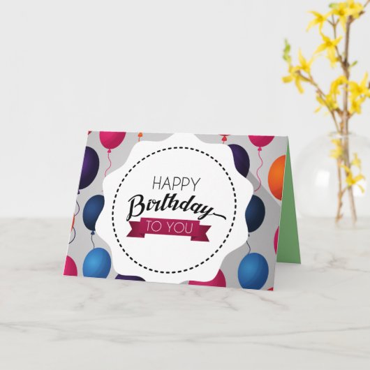 Geburtstag Karte (Gelbe Blume)