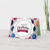 Geburtstag Karte (Vorderseite)