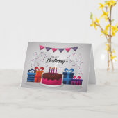 Geburtstag Karte (Gelbe Blume)