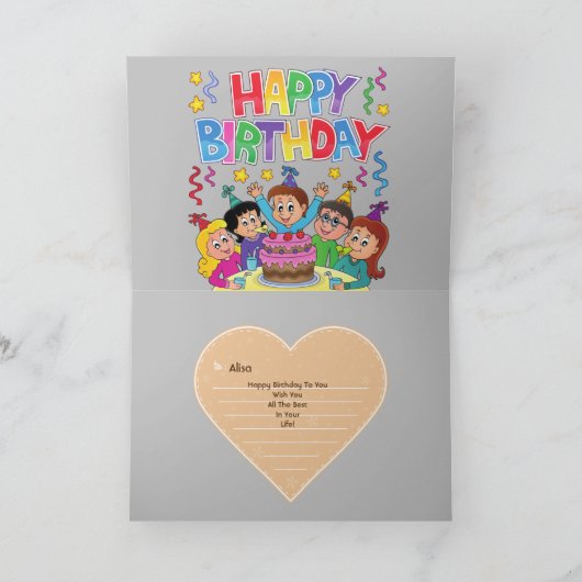 Geburtstag Karte (Innenseite)