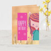 Geburtstag Karte (Gelbe Blume)