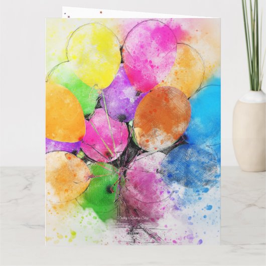 Geburtstag Karte (Rückseite)