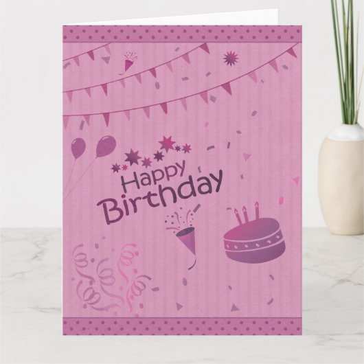 Geburtstag Karte (Vorderseite)