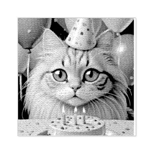 GEBURTSTAG KATURBBER-BRIEFMARKE GUMMISTEMPEL